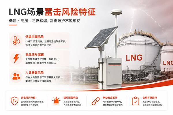 LNG场景的雷击风险特征